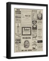 Page of Advertisements-null-Framed Giclee Print