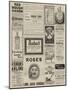 Page of Advertisements-null-Mounted Giclee Print