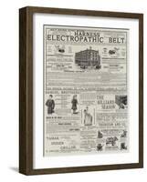 Page of Advertisements-null-Framed Giclee Print