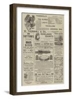 Page of Advertisements-null-Framed Giclee Print