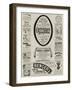 Page of Advertisements-null-Framed Giclee Print