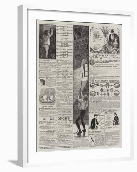 Page of Advertisements-null-Framed Giclee Print