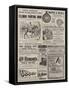 Page of Advertisements-null-Framed Stretched Canvas