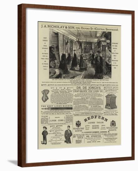 Page of Advertisements-null-Framed Giclee Print