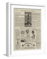 Page of Advertisements-null-Framed Giclee Print