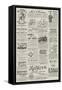 Page of Advertisements-null-Framed Stretched Canvas