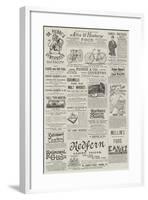 Page of Advertisements-null-Framed Giclee Print