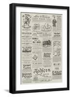 Page of Advertisements-null-Framed Giclee Print