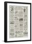 Page of Advertisements-null-Framed Giclee Print