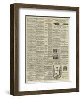 Page of Advertisements-null-Framed Giclee Print