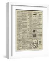 Page of Advertisements-null-Framed Giclee Print