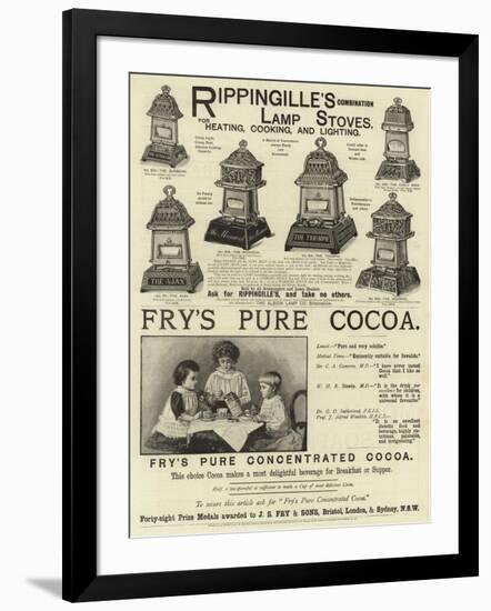 Page of Advertisements-null-Framed Giclee Print