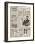 Page of Advertisements-null-Framed Giclee Print