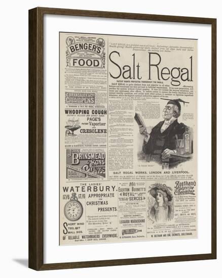 Page of Advertisements-null-Framed Giclee Print