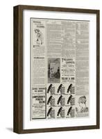 Page of Advertisements-null-Framed Giclee Print