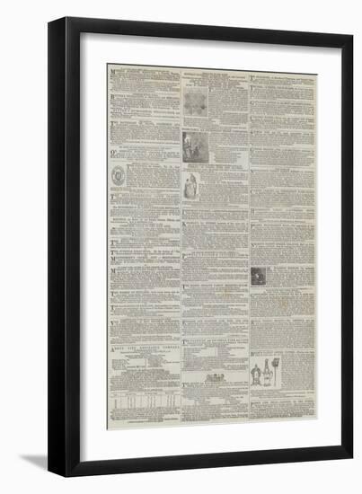 Page of Advertisements-null-Framed Giclee Print