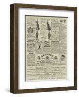 Page of Advertisements-null-Framed Giclee Print