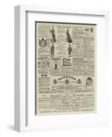 Page of Advertisements-null-Framed Giclee Print