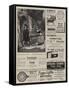 Page of Advertisements-null-Framed Stretched Canvas