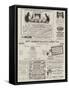 Page of Advertisements-null-Framed Stretched Canvas