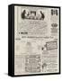 Page of Advertisements-null-Framed Stretched Canvas