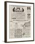 Page of Advertisements-null-Framed Giclee Print