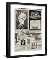 Page of Advertisements-null-Framed Giclee Print