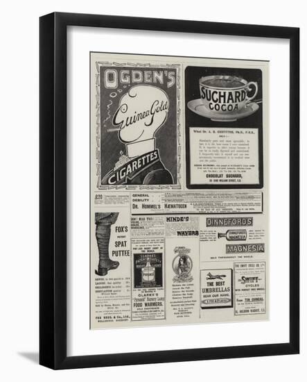 Page of Advertisements-null-Framed Giclee Print