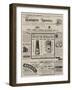 Page of Advertisements-null-Framed Giclee Print