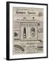 Page of Advertisements-null-Framed Giclee Print