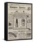 Page of Advertisements-null-Framed Stretched Canvas