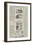 Page of Advertisements-null-Framed Giclee Print