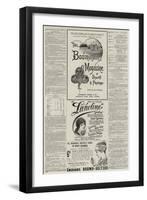 Page of Advertisements-null-Framed Giclee Print