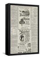 Page of Advertisements-null-Framed Stretched Canvas