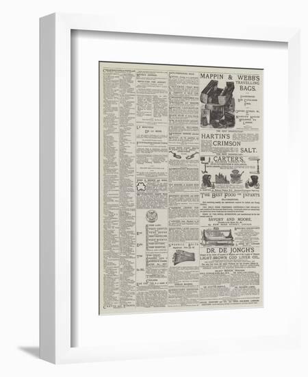 Page of Advertisements-null-Framed Premium Giclee Print