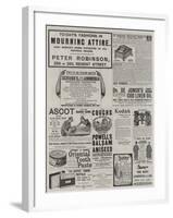 Page of Advertisements-null-Framed Giclee Print