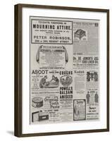 Page of Advertisements-null-Framed Giclee Print