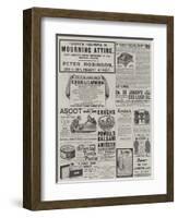 Page of Advertisements-null-Framed Giclee Print