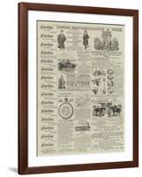 Page of Advertisements-null-Framed Giclee Print