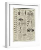 Page of Advertisements-null-Framed Giclee Print