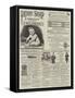 Page of Advertisements-null-Framed Stretched Canvas