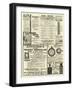 Page of Advertisements-null-Framed Giclee Print