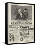 Page of Advertisements-null-Framed Stretched Canvas