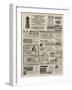 Page of Advertisements-null-Framed Giclee Print