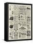 Page of Advertisements-null-Framed Stretched Canvas