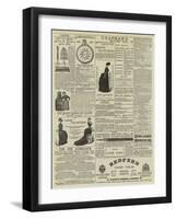 Page of Advertisements-null-Framed Giclee Print