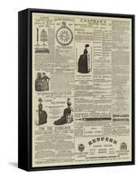 Page of Advertisements-null-Framed Stretched Canvas