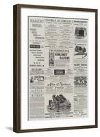 Page of Advertisements-null-Framed Giclee Print