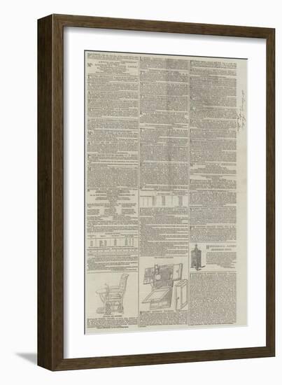 Page of Advertisements-null-Framed Giclee Print