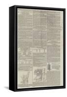 Page of Advertisements-null-Framed Stretched Canvas